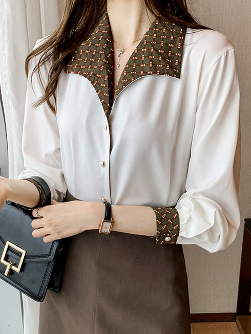 Women's All-match Retro Hong Kong Style Shirt