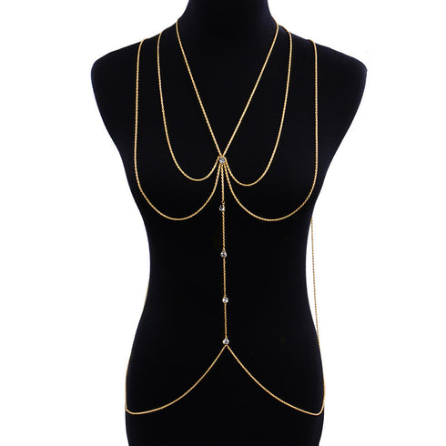 Diamond Fashion Body Chain Jewellery