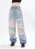 Girls Ripped Beggar Denim Trousers