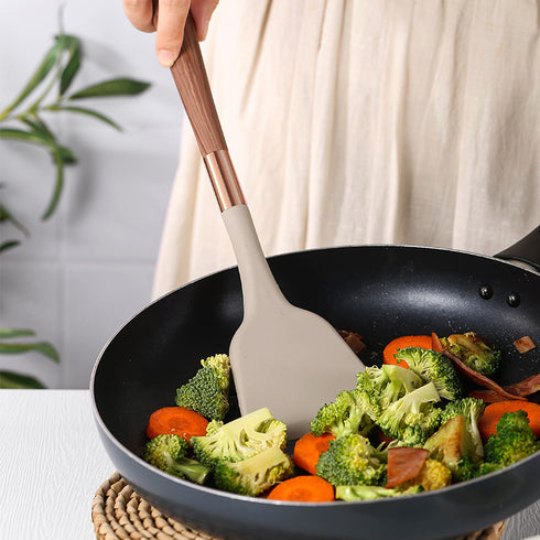 Silicone Kitchenware Set With Storage Seat