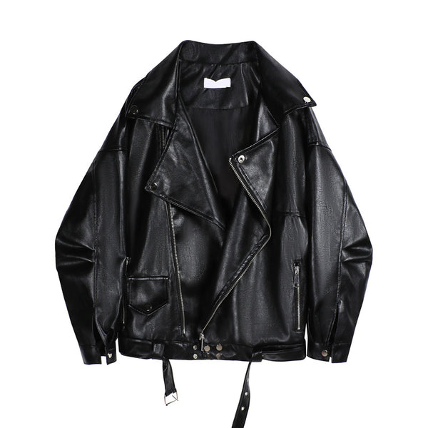 All-match Motorcycle Short Leather Jacket