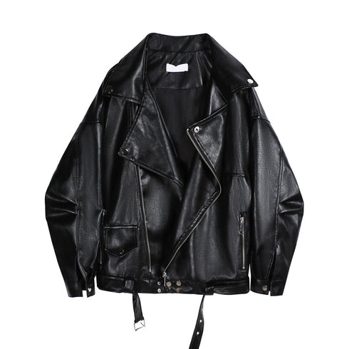 All-match Motorcycle Short Leather Jacket