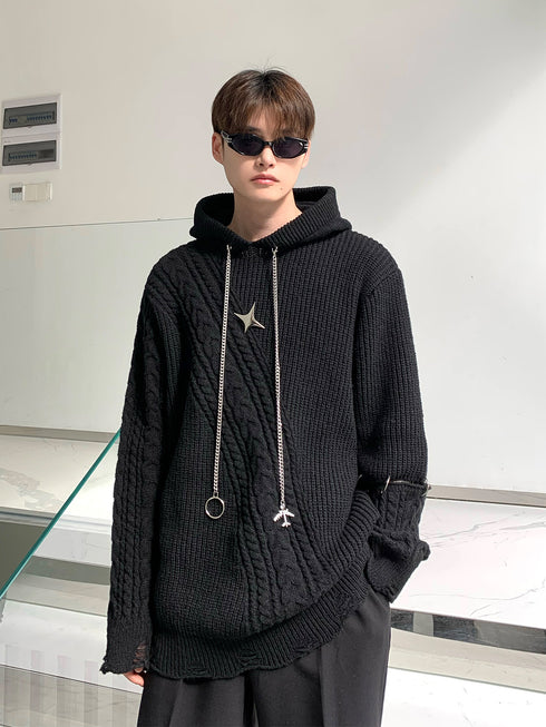 Sparkle knitted Hoodie
