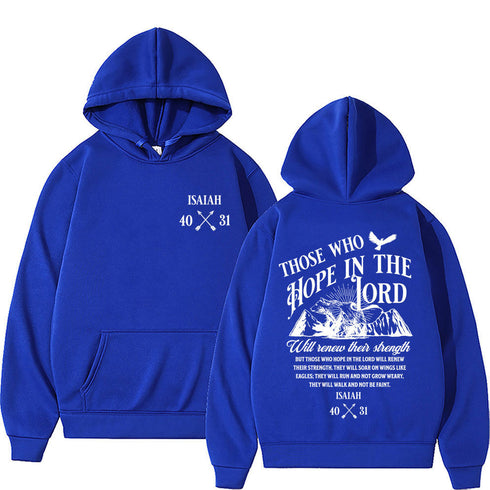 Christian Jesus Letters Print Unisex Hoodies