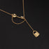 Small Lock Pendant Clavicle Chain Jewellery