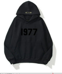 High Street Loose Fleece-lined 1977 Unisex Hoodies