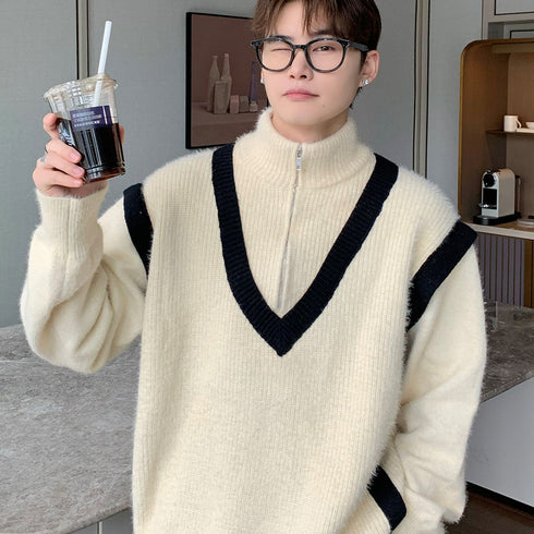 Men's Loose Winter Knitted Sweater