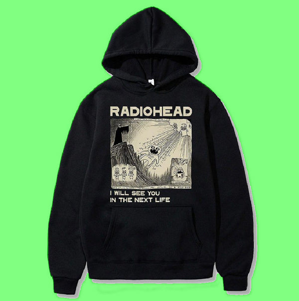 Vintage Radiohead Men Oversized Hoodie