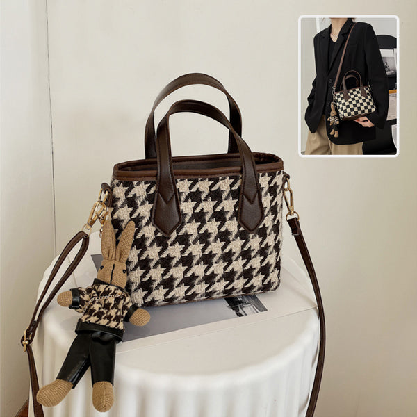 Houndstooth Shoulder Bags for Unisex