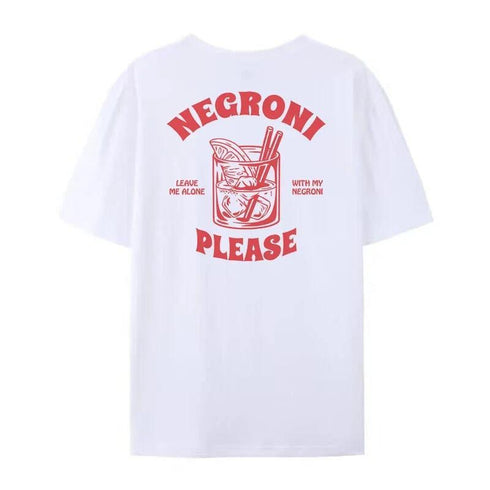 Women Negroni Vintage Streetwear Graphic T-shirt