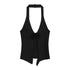 Flower Knitted Halter Spaghetti Straps Vest