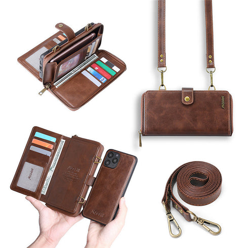 Strong Adsorption Leather Flip Phone Cases