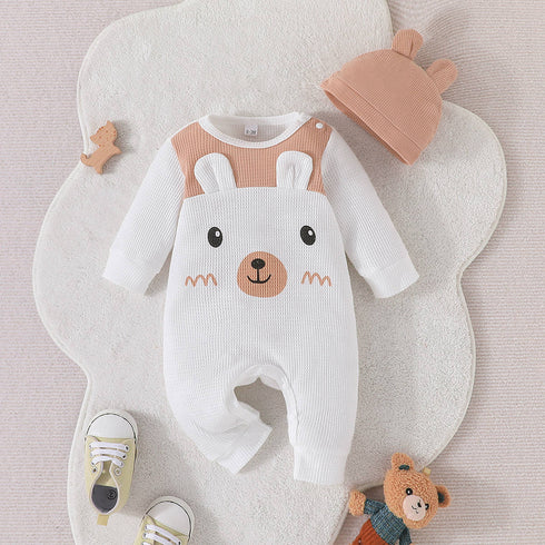 Toddler's Long Sleeve Hat Jumpsuit