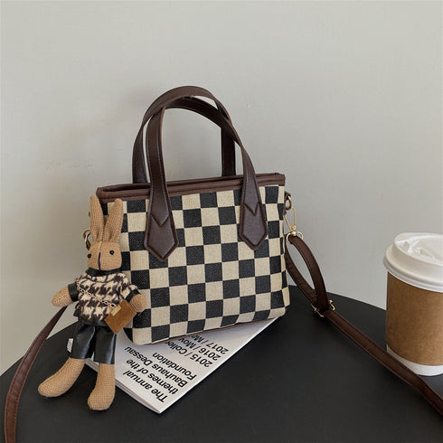 Houndstooth Shoulder Bags for Unisex