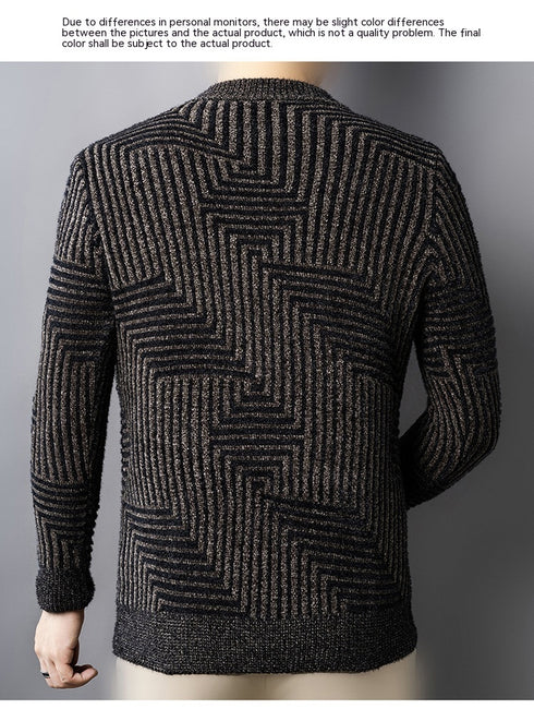 Men's Knitted Thickened Chenille Warm Sweater