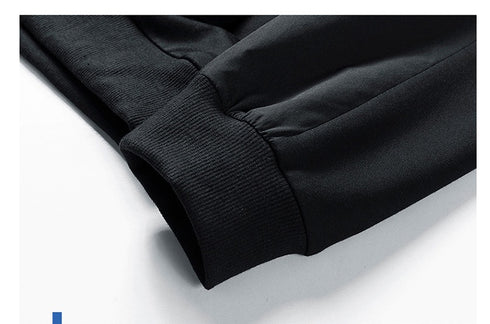 Men casual Black Pocketed Hoodie