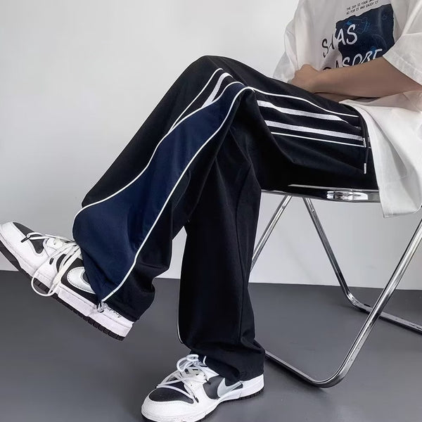 Fashion Personality Striped Casual Pants Men
