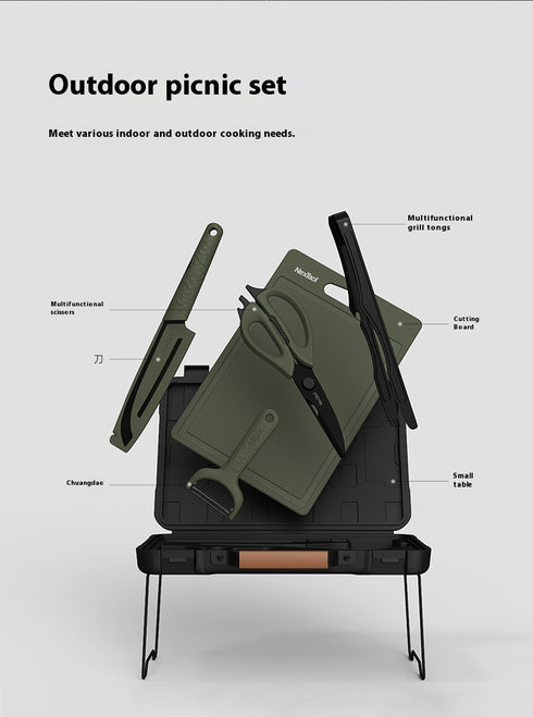 Outdoor Barbecue Kitchenware Portable Suit