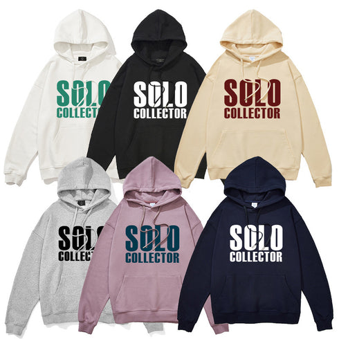 SOLO PROTECTOR Cotton Basic Style Hoodies
