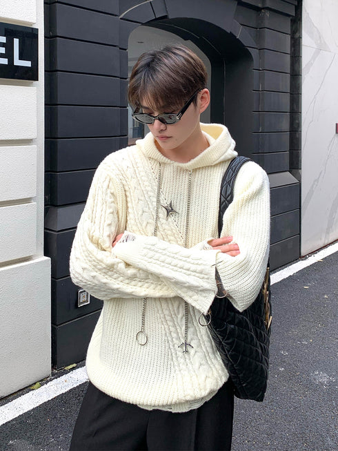 Sparkle knitted Hoodie