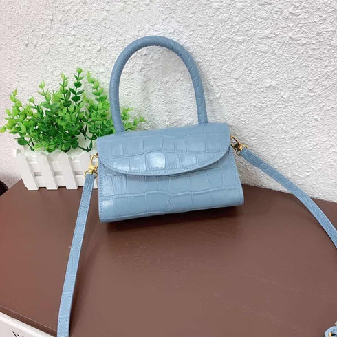 Horizontal Sqaure Fashionable Mini Leather Bag