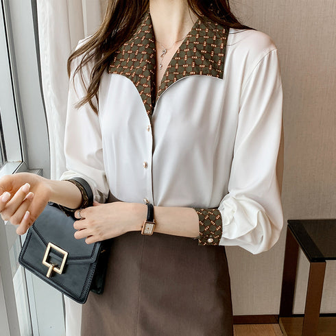 Women's All-match Retro Hong Kong Style Shirt