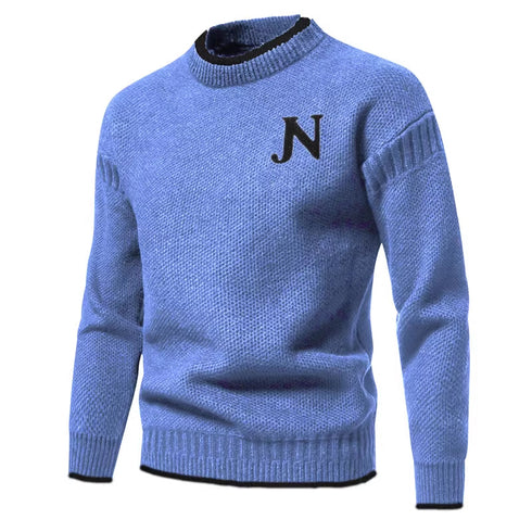 Mens Warm Knitted Bottoming Shirt