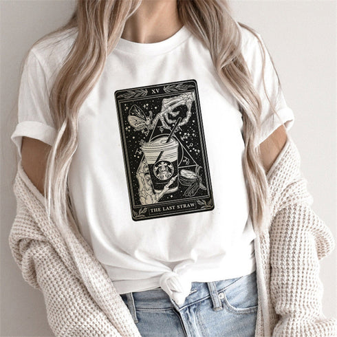 Women Print T-shirts Female Cartoon Tops