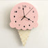 Ice Cream Clock Wall Decoration