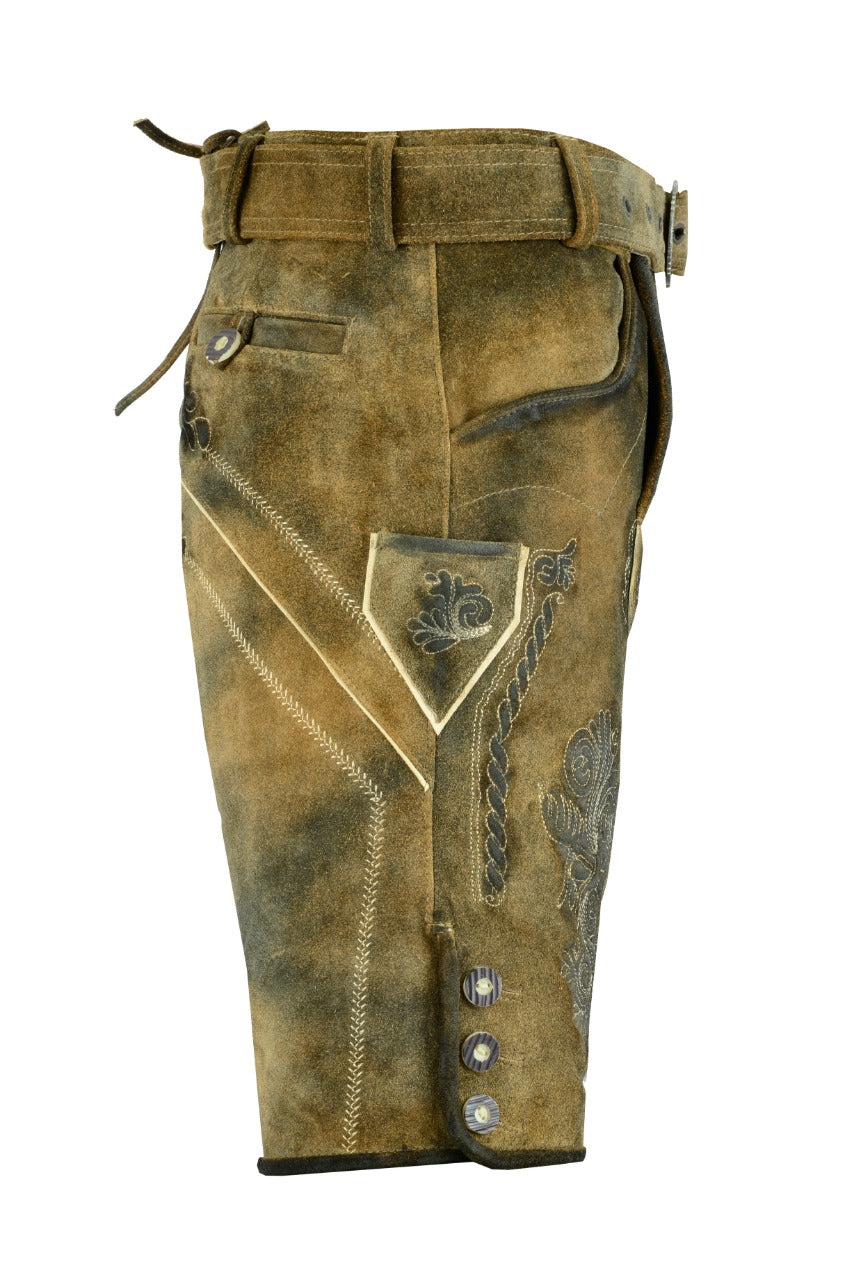 DG-1012-BF Bavarian Lederhosen Shorts Antique