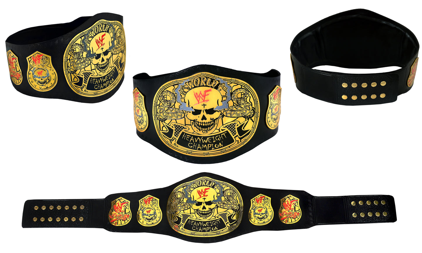 DG-5027 WWF World Heavyweight Wrestling Championship Smoking Skull Belt