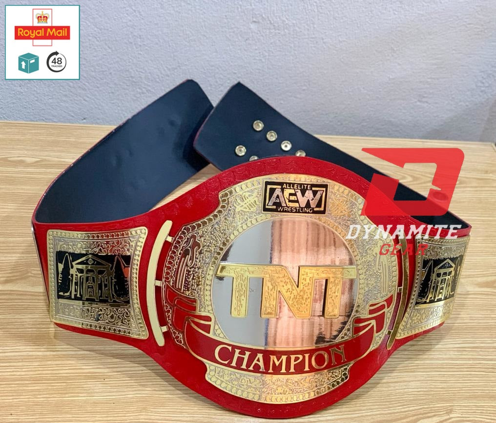 DG-5017R TNT AEW Red Wrestling Championship Belt