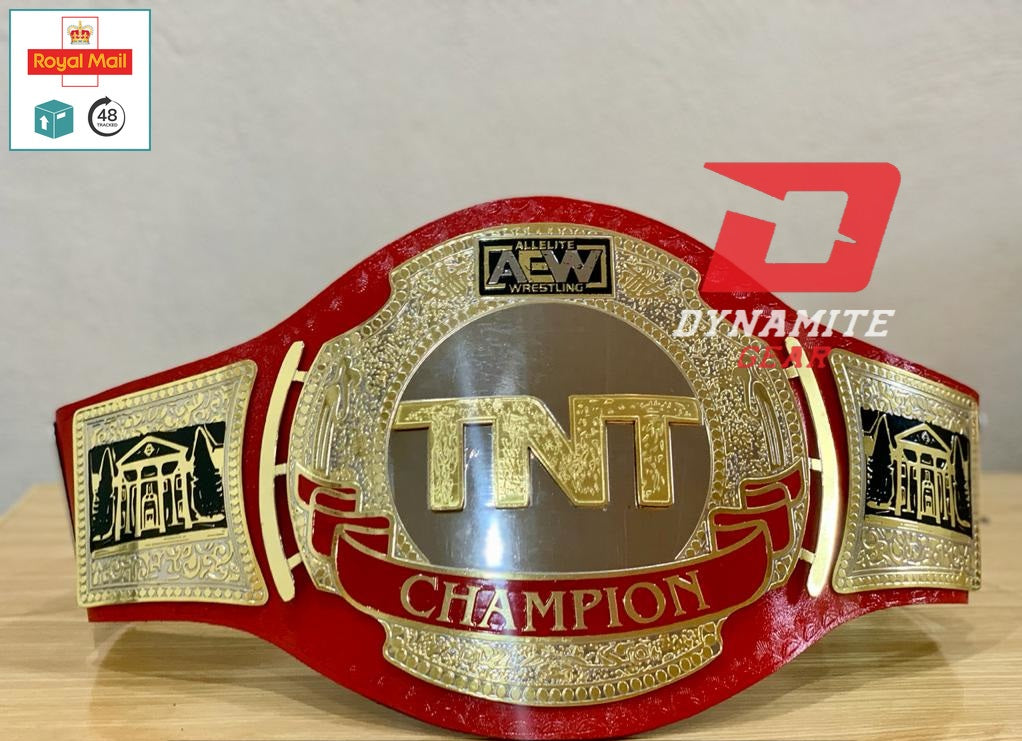 DG-5017R TNT AEW Red Wrestling Championship Belt