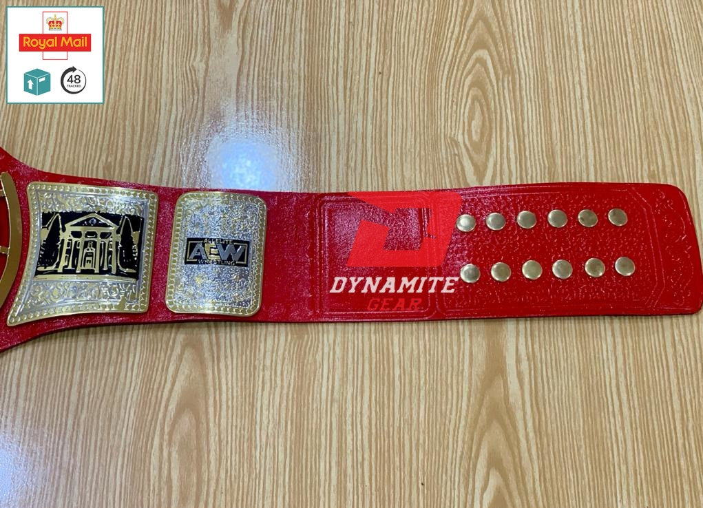 DG-5017R TNT AEW Red Wrestling Championship Belt