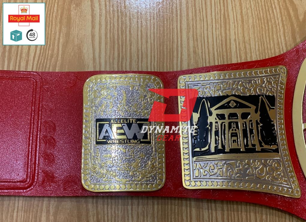 DG-5017R TNT AEW Red Wrestling Championship Belt