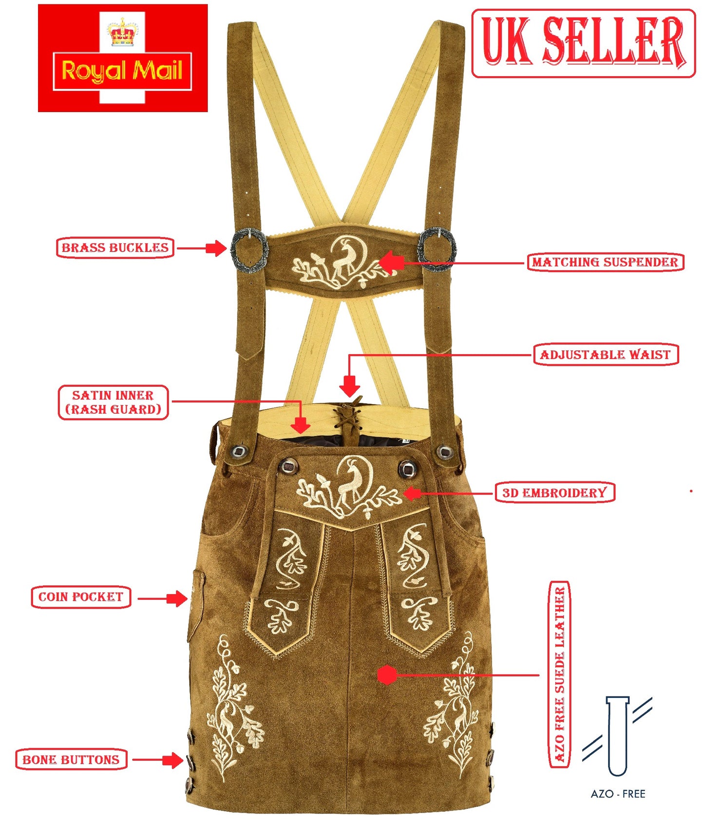 DG-5107 Bavarian Lederhosen Skirts