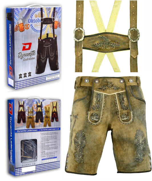 DG-1012-BF Bavarian Lederhosen Shorts Antique