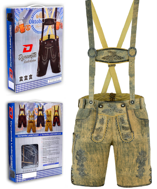 DG-1029-PFW Bavarian Lederhosen Shorts Antique